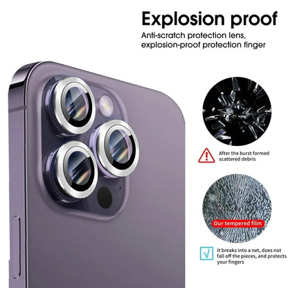 Anneau Protège Objectif iPhone 16 Pro / 16 Pro Max — Lot de 3 en Métal