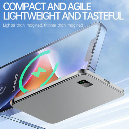 Batterie Externe Ultra-Fine MagSafe — Sans Fil, Écran LED
