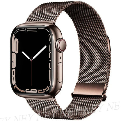 Bracelet Milanais pour Apple Watch 38/40/41/42/44/45/49mm — Maille Inox