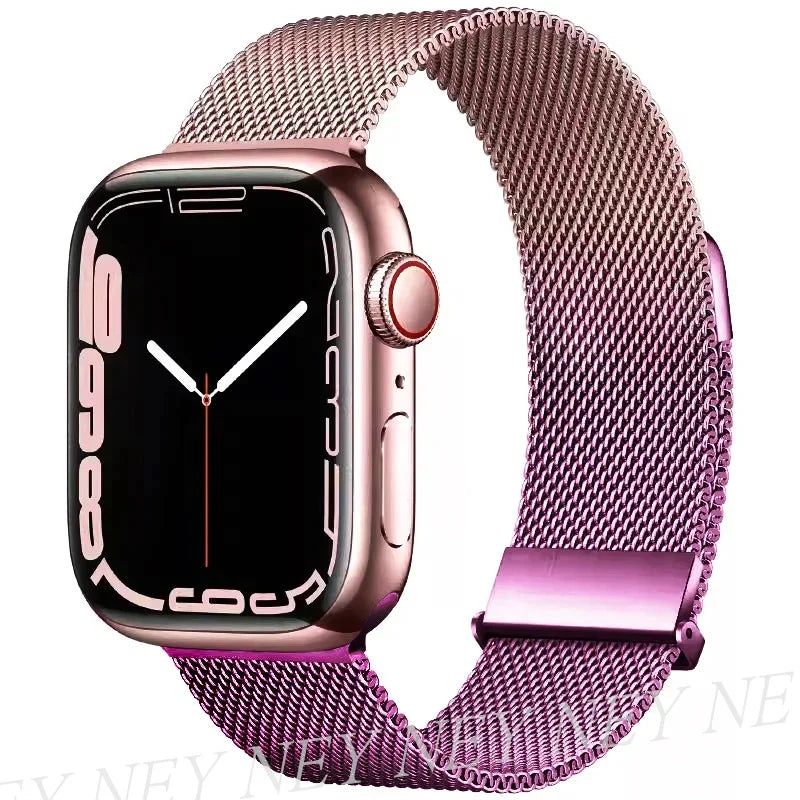 Bracelet Milanais pour Apple Watch 38/40/41/42/44/45/49mm — Maille Inox