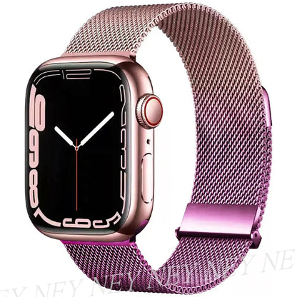 Bracelet Milanais pour Apple Watch 38/40/41/42/44/45/49mm — Maille Inox