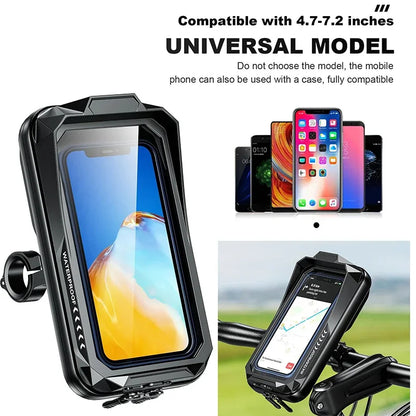 Support Smartphone Vélo & Moto — Fixation Guidon 360° Antichoc