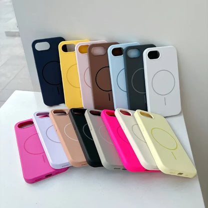 Coque Silicone Magnétique iPhone 16E / SE 4 (2025) — MagSafe