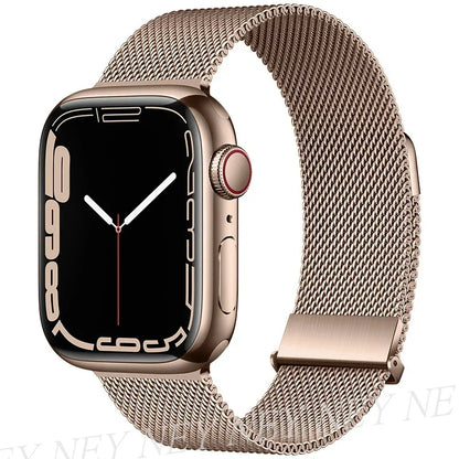 Bracelet Milanais pour Apple Watch 38/40/41/42/44/45/49mm — Maille Inox