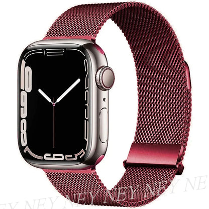 Bracelet Milanais pour Apple Watch 38/40/41/42/44/45/49mm — Maille Inox