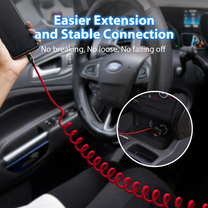 Câble Spiralé SooPii USB-C 100W 2m — Nylon Tressé, Écran LED
