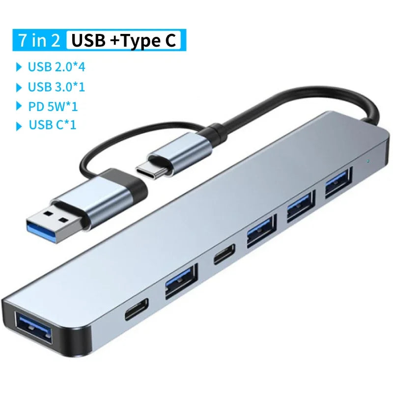 Station d'Accueil USB-C Multiport — Lecteur SD & Audio