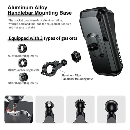 Support Smartphone Vélo & Moto — Fixation Guidon 360° Antichoc