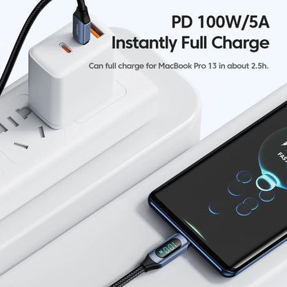 Câble Toocki USB-C vers USB-C 100W — Charge Rapide PD