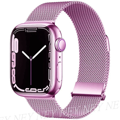 Bracelet Milanais pour Apple Watch 38/40/41/42/44/45/49mm — Maille Inox