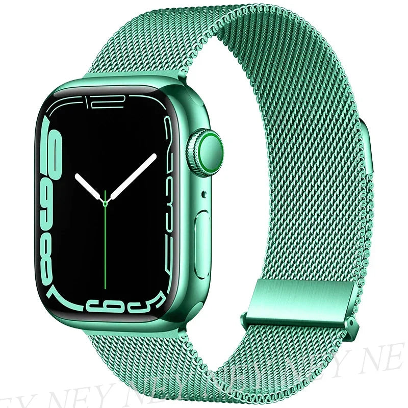 Bracelet Milanais pour Apple Watch 38/40/41/42/44/45/49mm — Maille Inox