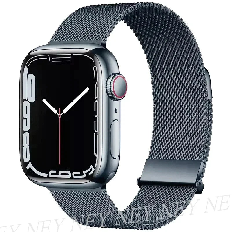 Bracelet Milanais pour Apple Watch 38/40/41/42/44/45/49mm — Maille Inox