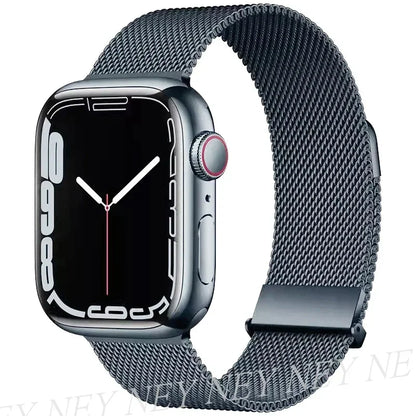 Bracelet Milanais pour Apple Watch 38/40/41/42/44/45/49mm — Maille Inox