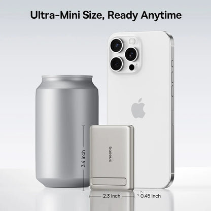 Batterie Externe Baseus Qi2 5000mAh avec Béquille — MagSafe 20W