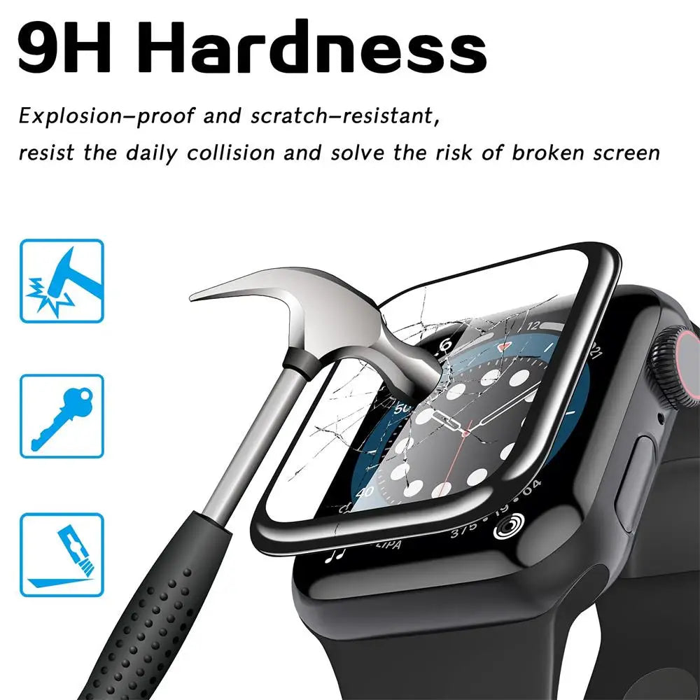 Verre Trempé Apple Watch — Protection Écran 9D (Lot de 3)