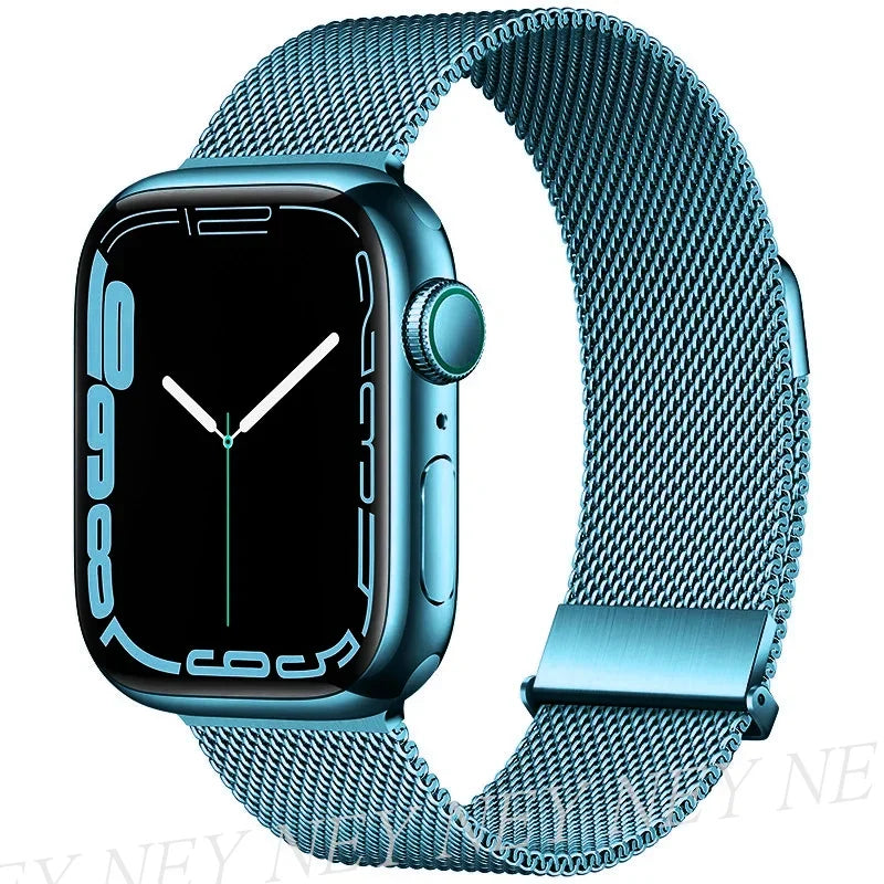 Bracelet Milanais pour Apple Watch 38/40/41/42/44/45/49mm — Maille Inox