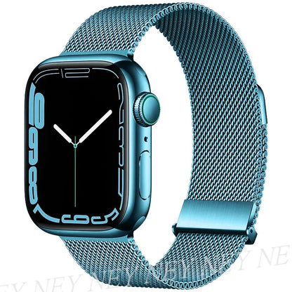 Bracelet Milanais pour Apple Watch 38/40/41/42/44/45/49mm — Maille Inox