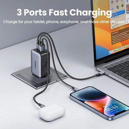 Chargeur UGREEN 65W GaN — Charge Rapide USB-C PD