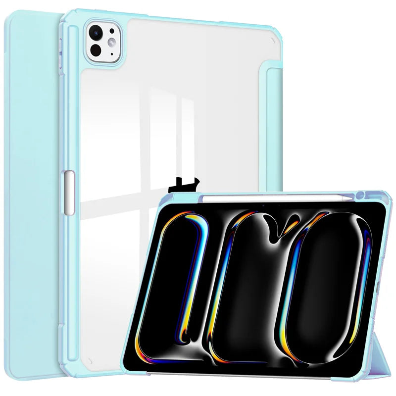Coque iPad Air / iPad Pro 11" & 13" Transparente avec Porte-Stylet
