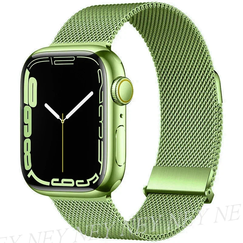 Bracelet Milanais pour Apple Watch 38/40/41/42/44/45/49mm — Maille Inox