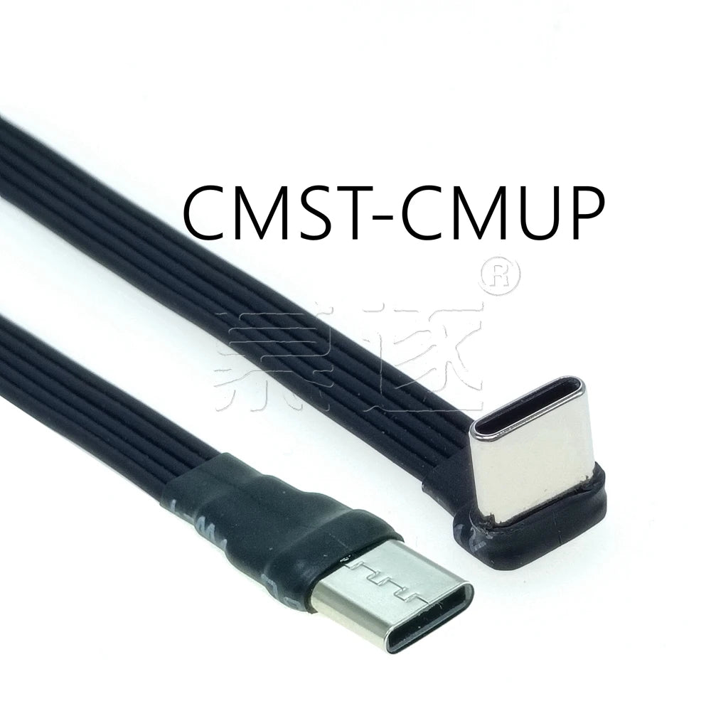 Câble d'Extension USB-C 90° — 3A, 5 à 100 cm