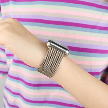 Bracelet Milanais pour Apple Watch 38/40/41/42/44/45/49mm — Maille Inox