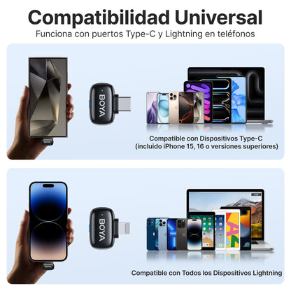 Micro-Cravate Sans Fil — Lavalier USB-C pour Smartphone