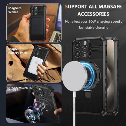 Coque MagSafe anneau intégré iPhone support MagSafe