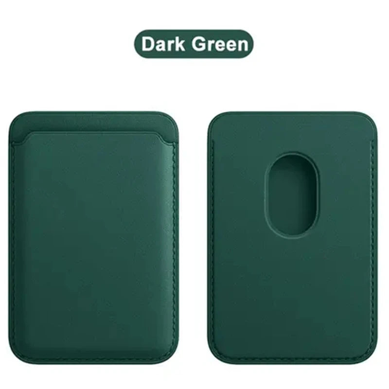 Coque Portefeuille en Cuir MagSafe — iPhone 12 à 15 Pro Max