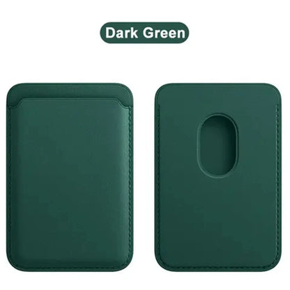 Coque Portefeuille en Cuir MagSafe — iPhone 12 à 15 Pro Max