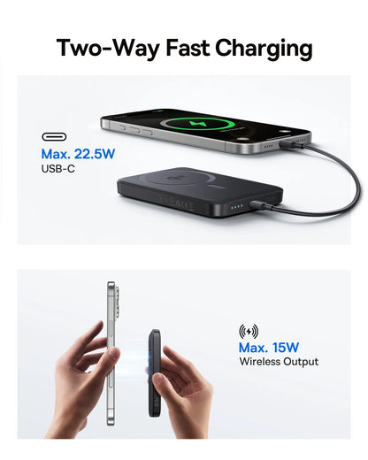 Batterie Externe Baseus Qi2 10000mAh 15W — MagSafe Sans Fil