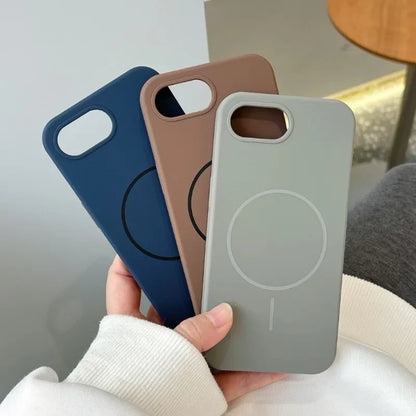Coque Silicone Magnétique iPhone 16E / SE 4 (2025) — MagSafe