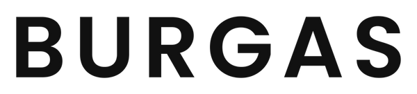 Logo BURGAS — wordmark de la marque d'accessoires MagSafe premium