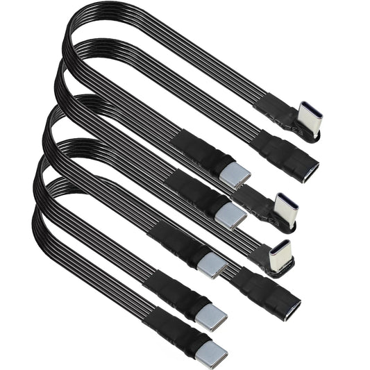 Câble Court USB-C Plat — 30/50 cm Charge Rapide & Sync